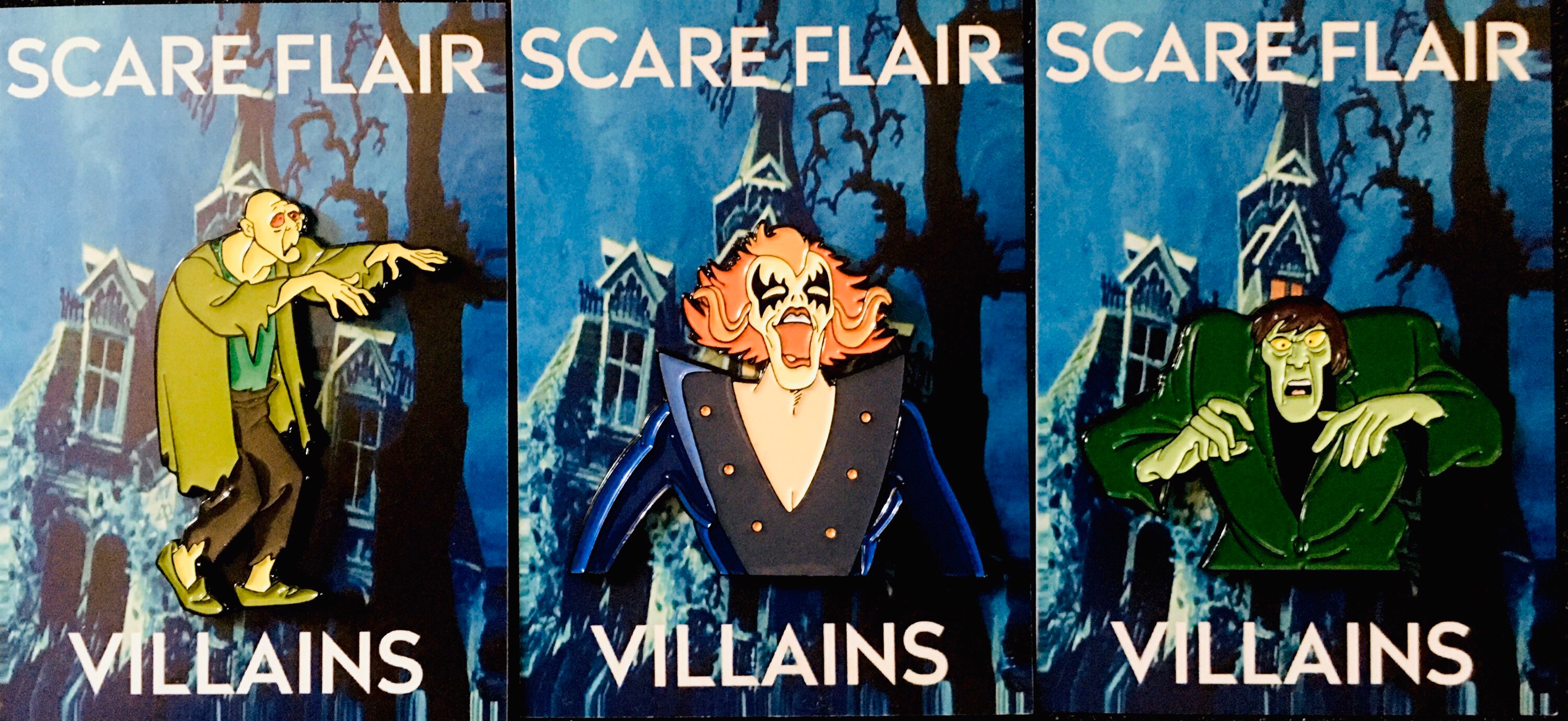 Villains Wave Two Enamel Pins - Scooby-Doo- Creeper + Zombie + Diabol…