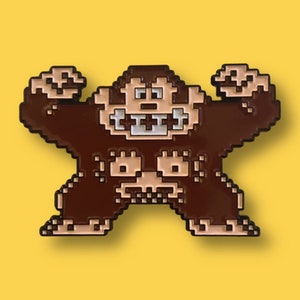 Donkey Kong Enamel Pin - 2 Inches Marion Nintendo NES ARCADE Retro King of Billy Mitchell
