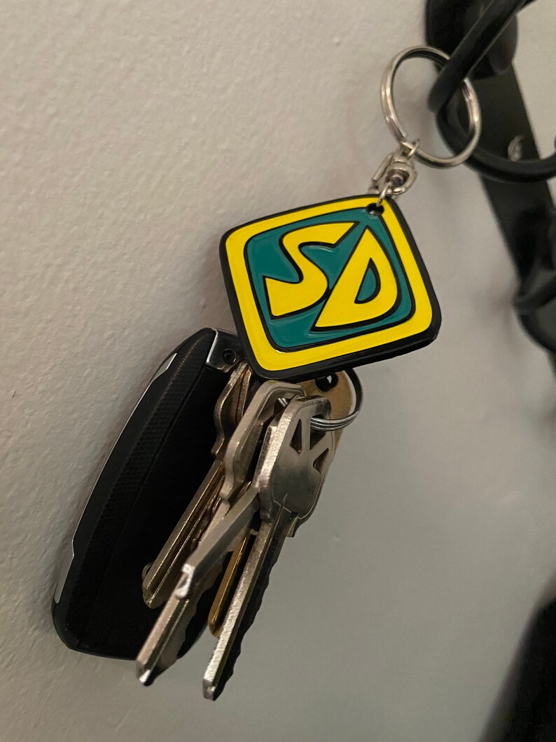 ScoobyDoo Dog Collar Tag Enamel Pin Tag Keychain 2 INCH Etsy