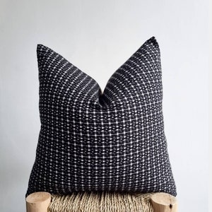 Black and white cushion cover
