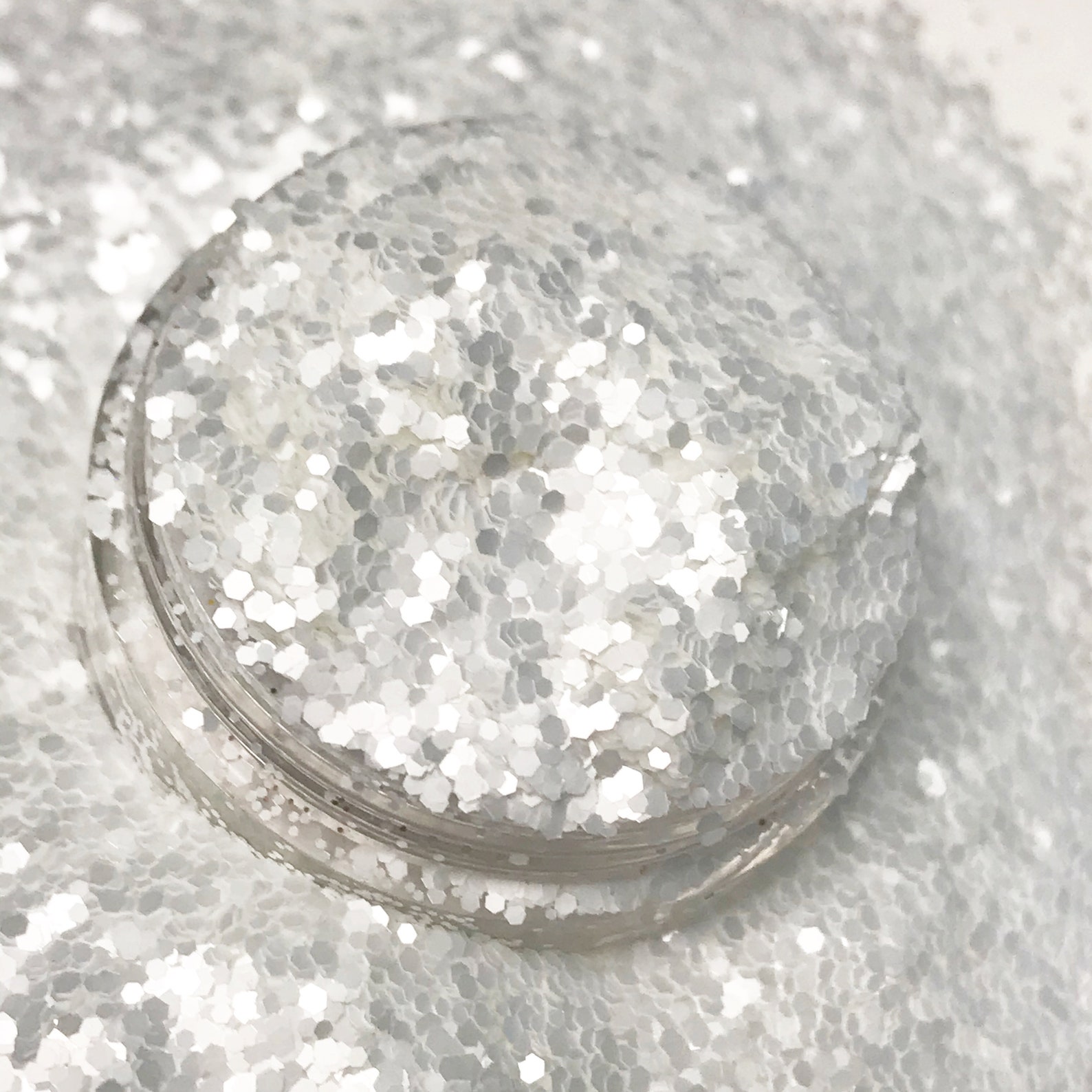 White Glitter Fine Glitter Polyester Glitter Glitter For Etsy