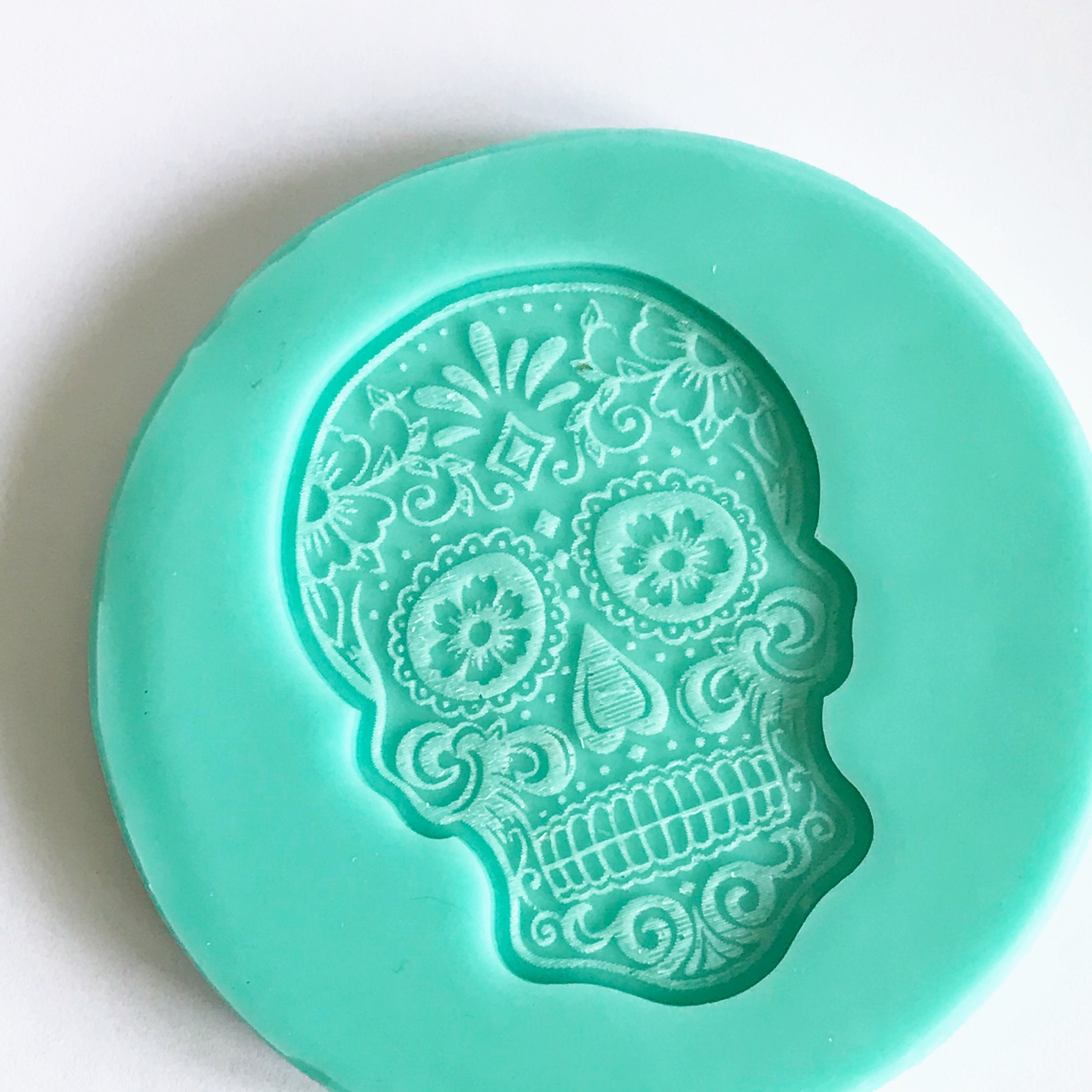 Sugar Skull Mold Silicone Mold Resin Mold Epoxy Mold Etsy