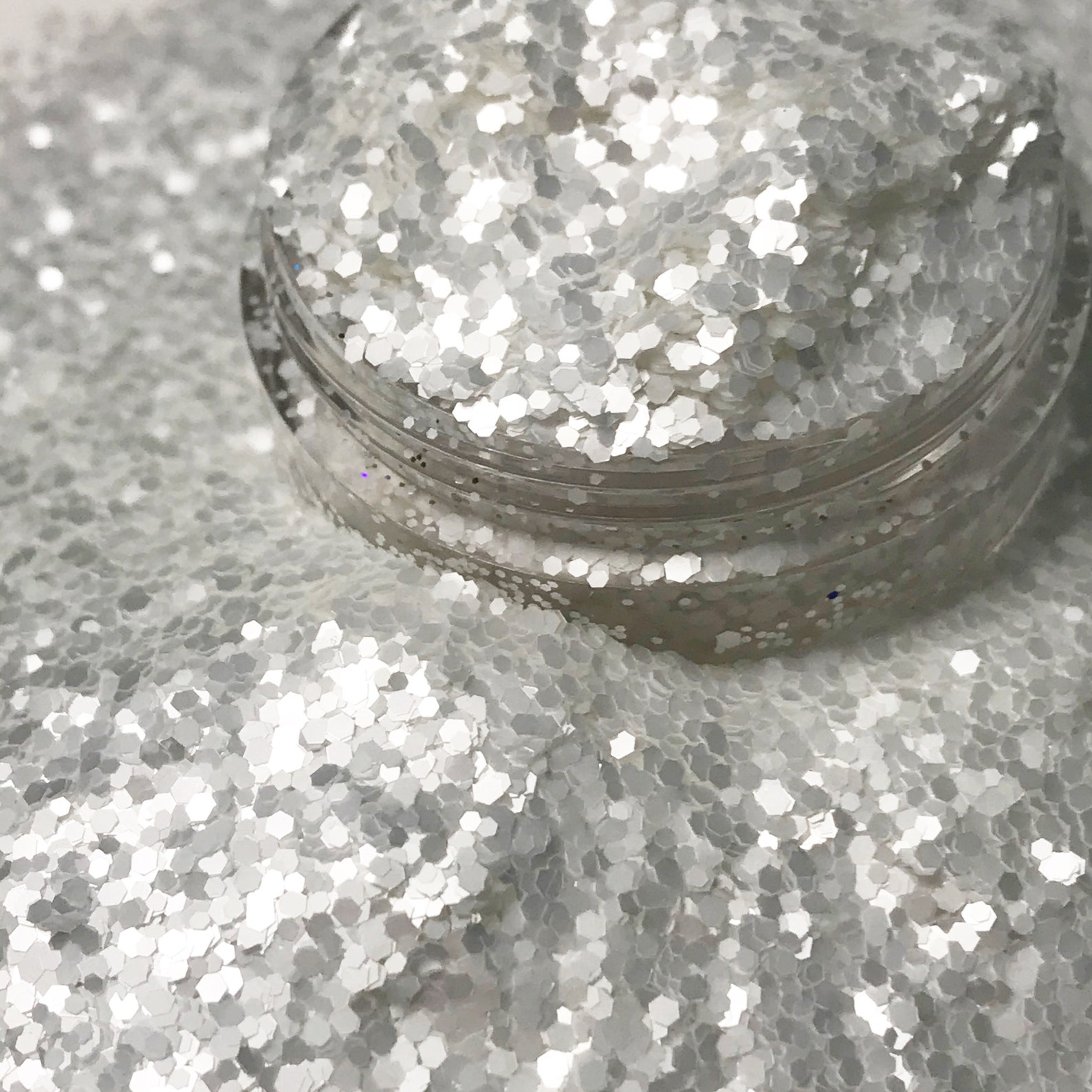 White Glitter Fine Glitter Polyester Glitter Glitter For Etsy