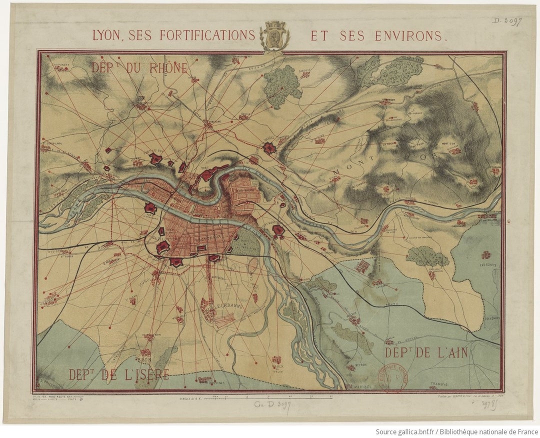 Original Antique Map of 