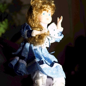 Porcelain doll with beautiful blue eyes image 9