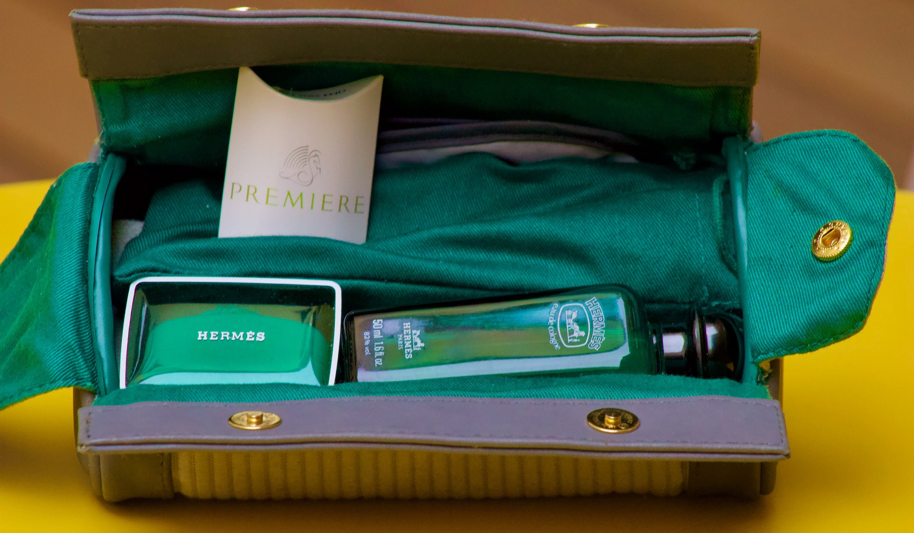 HERMES & Air France Luxurious Toiletry Bag Made by the Haute 