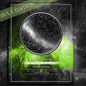 Carte des étoiles | Impression de ciel nocturne | Carte personnalisée des étoiles | Personnalisez votre premier anniversaire | Offrez-lui un cadeau | Carte des étoiles personnalisée | Cadeaux pour nouveau-nés