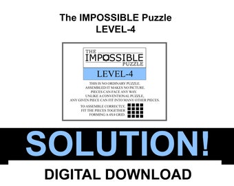 SOLUTION: Level-4 The IMPOSSIBLE Puzzle | Puzzles | Puzzles for Adults | Jigsaw Puzzles | The Impossible Puzzle | Brain Benders