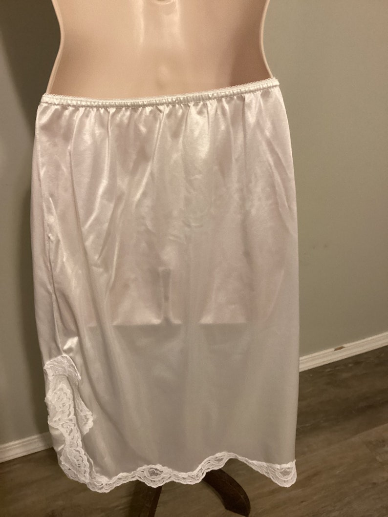 Half Slip Under Dress Under Dress Slip Lingerie White Nylon Etsy