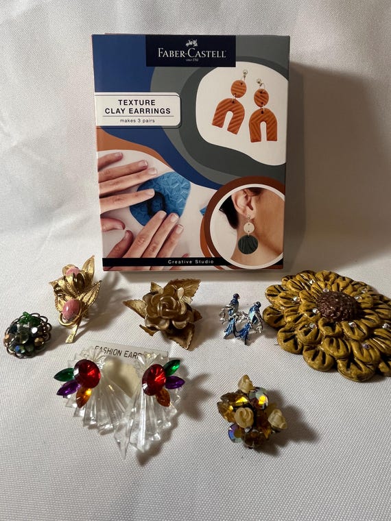 DIY Clay Earring Making Kit - Fun Paint Your Own Jewelry Craft Set, Great Gift for Kids and Adults