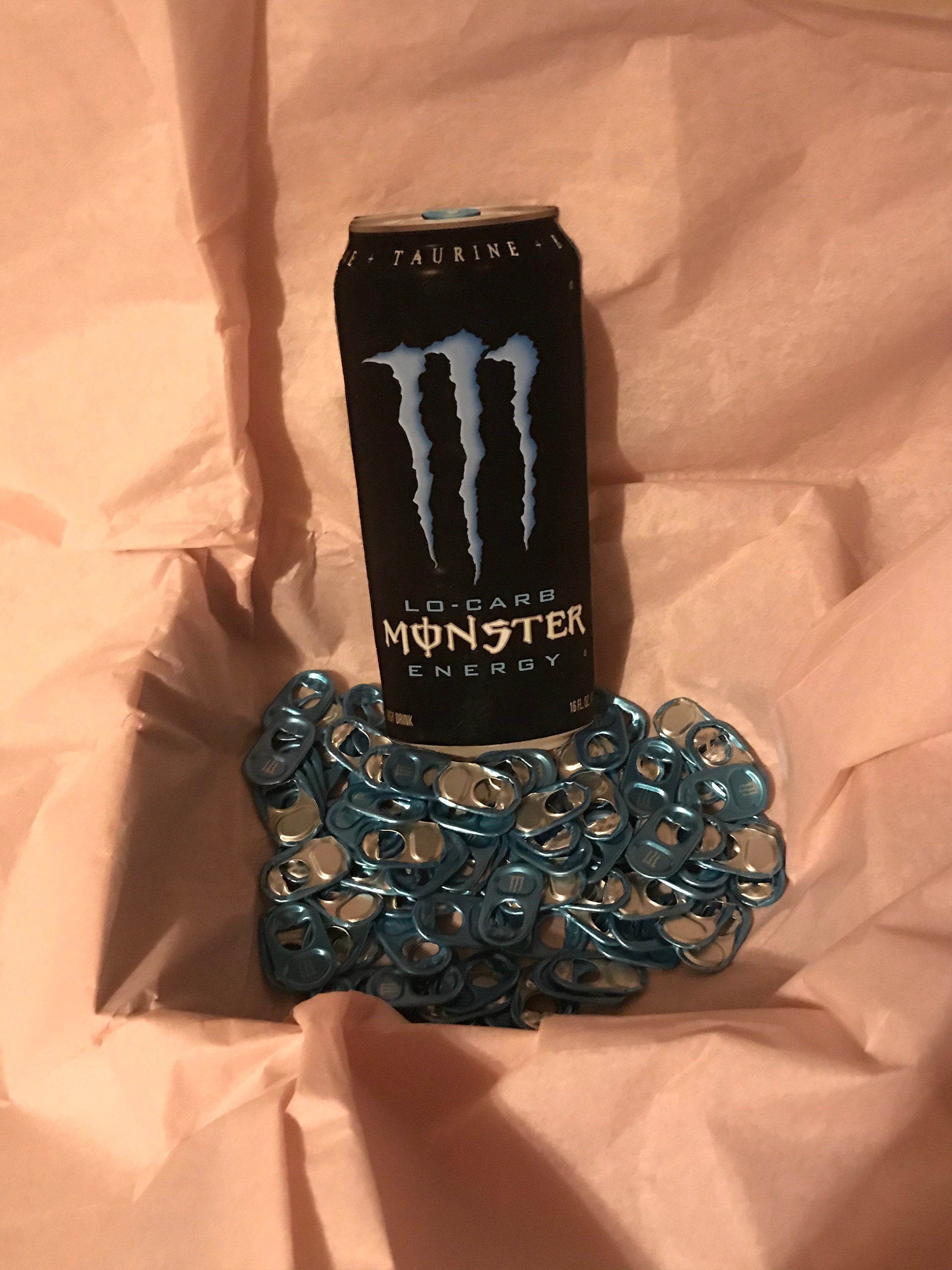 100 Genuine 100 Light Blue Monster Energy Drink Tabs Etsy