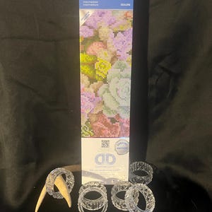 Diamond Dotz, Succulents, Square Diamond Painting Kit, Square Diamond Art, Diamond Dotz Plant Art, Flower Print, 5D, Special Edition
