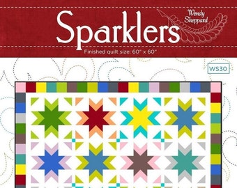 Sparklers Fat Quarter Friendly Quilt Pattern PDF