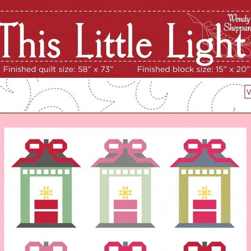 This Little Light Lantern Lamp Christmast Quilt Pattern PDF - Etsy