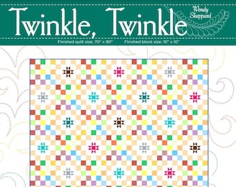 Twinkle, Twinkle STAR Digital Quilt Pattern PDF Download