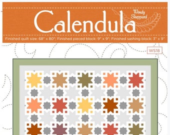 CALENDULA Tile Quilt Pattern pdf