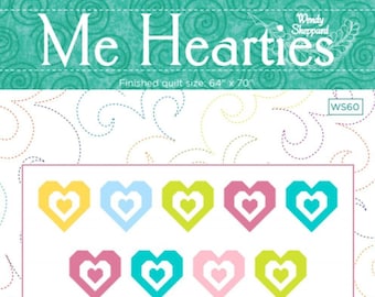 Me Hearties Heart Valentines Quiltpatroon PDF door Wendy Sheppard