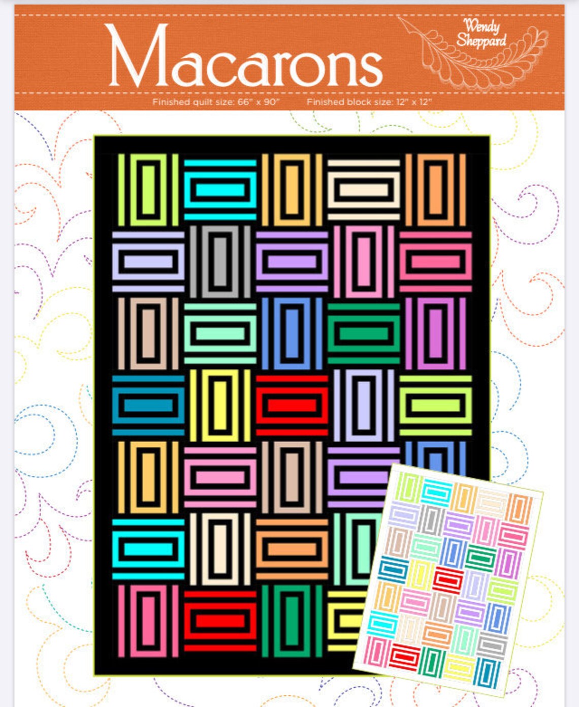 Macarons Modern Quilt Digital Pattern PDF Download Etsy