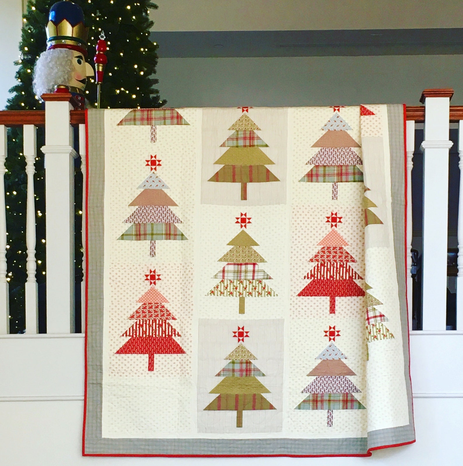 PINEING for CHRISTMAS Scrappy Christmas Tree Quilt Pattern Pdf Etsy