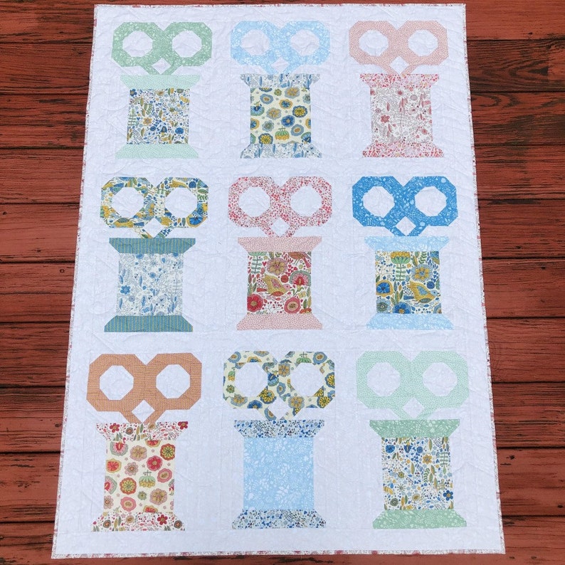 Scissors & Spools Throw Quilt Pattern PDF Layer Cake or Etsy