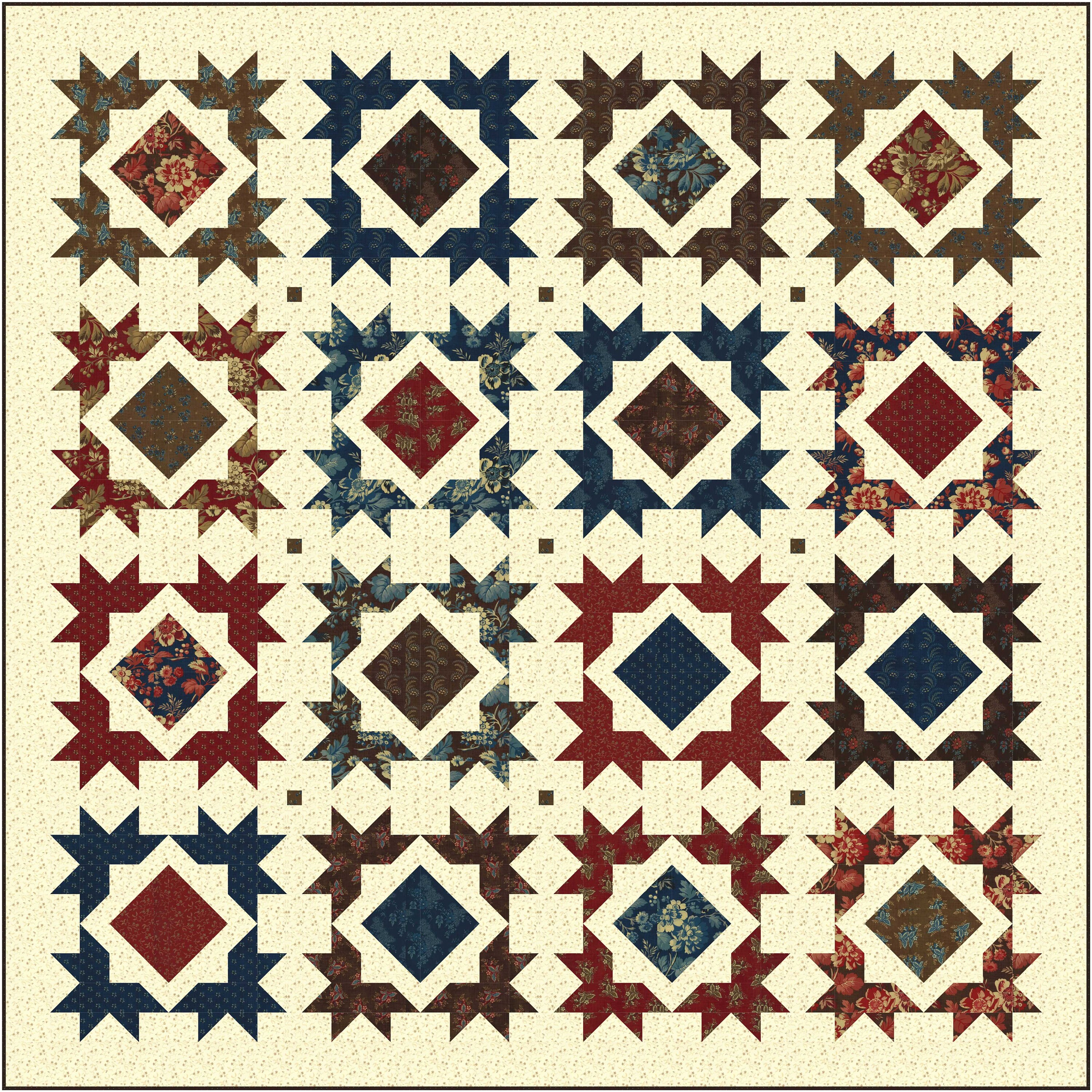 CRYSTAL SYSTEMS Pieced Quilt Pattern PDF - Etsy Australia
