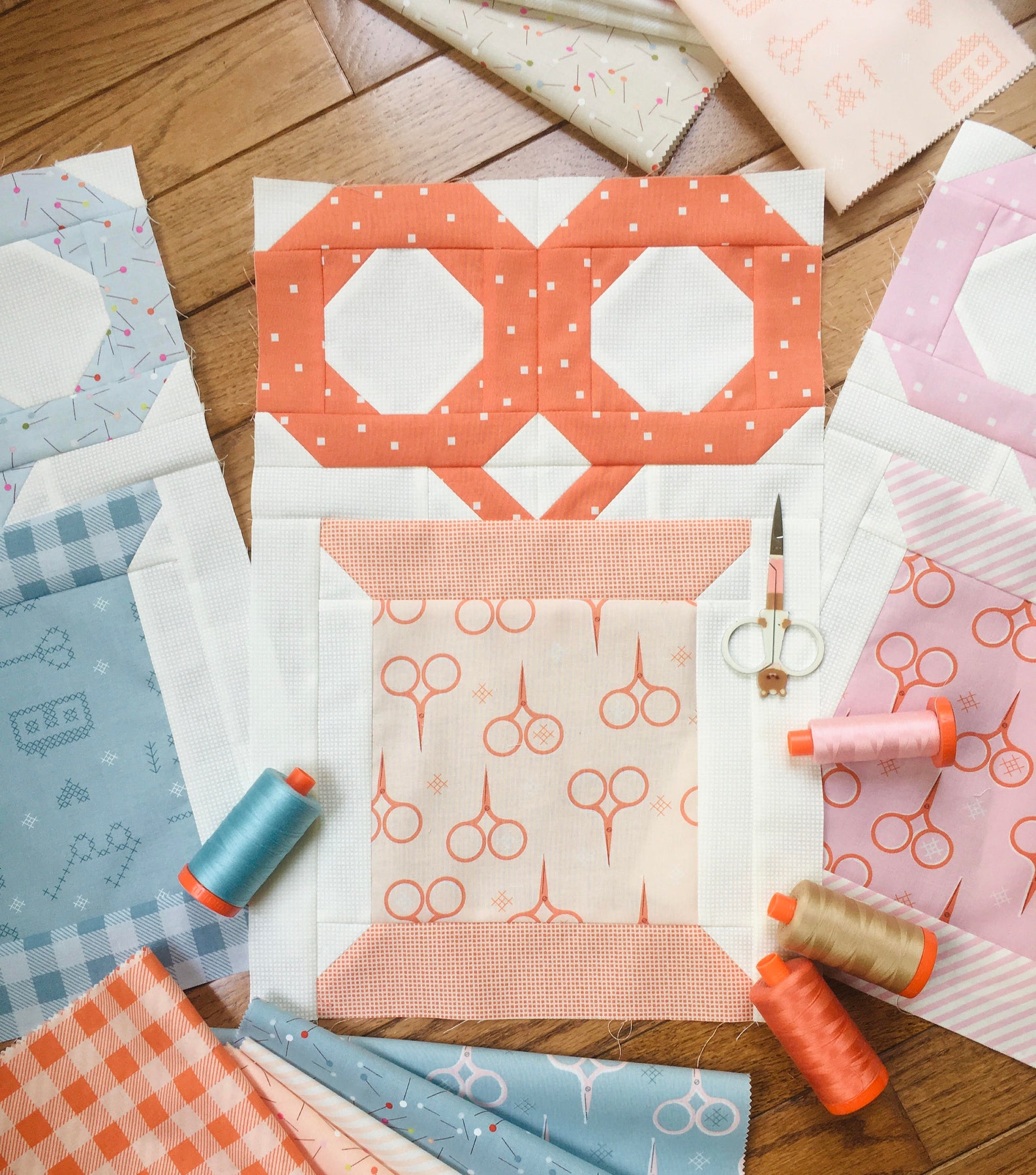 Scissors & Spools Throw Quilt Pattern PDF Layer Cake or Etsy