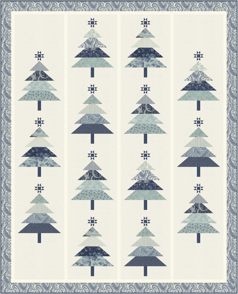 PINE-ING for CHRISTMAS Scrappy Christmas Tree Quilt Pattern - Etsy