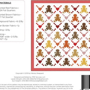 You Can't Catch Me Christmas Gingerbread Men Quilt Digital Pattern PDF Download image 6