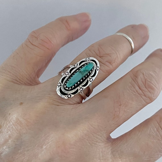 Buy Turquoise Ring 925 Solid Silver Ring Blue Turquoise Ring Online in India  - Etsy in 2023 | Vintage style rings, Raw turquoise ring, Vintage silver  rings