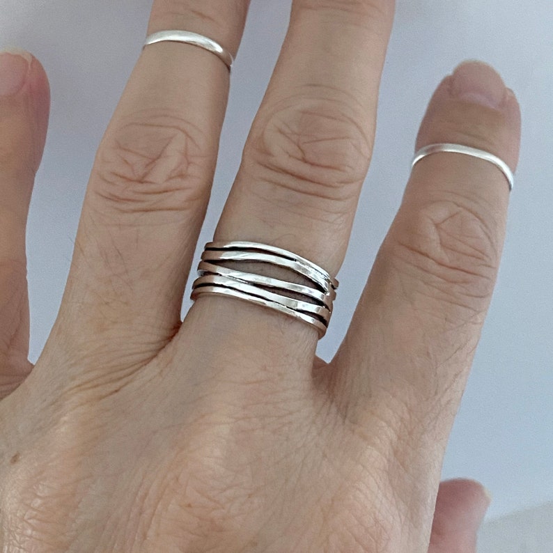 Sterling Silver Tightly Wrap Ring Boho Ring Statement Ring - Etsy