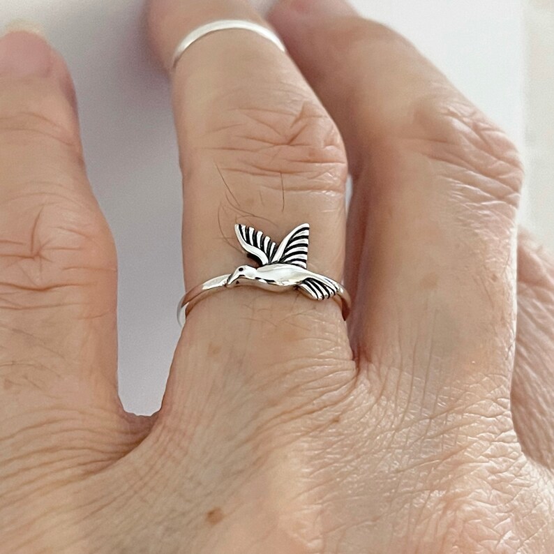 Sterling Silver Little Bird Ring Silver Ring Animal Ring Etsy
