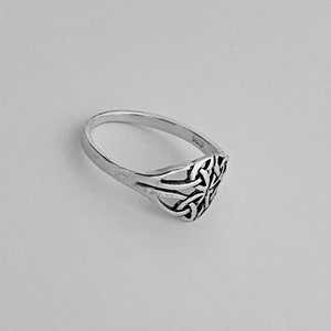 Sterling Silver Quadruple Thin Celtic Ring, Dainty Ring, Celtic Ring ...