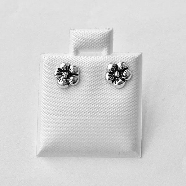 Sterling Silver Forget Me Not Flower Earring, Flower Earrings, Silver Earring, Stud Earring