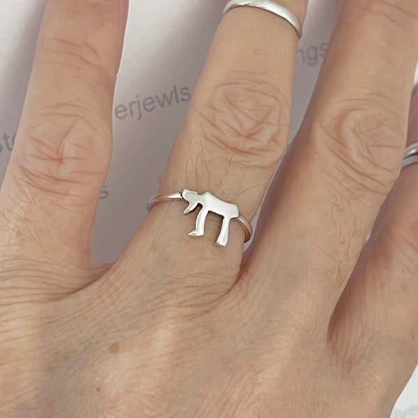 Sterling Silver Little Jewish Chai Ring, Dainty Ring, Love Ring, Religious Ring
