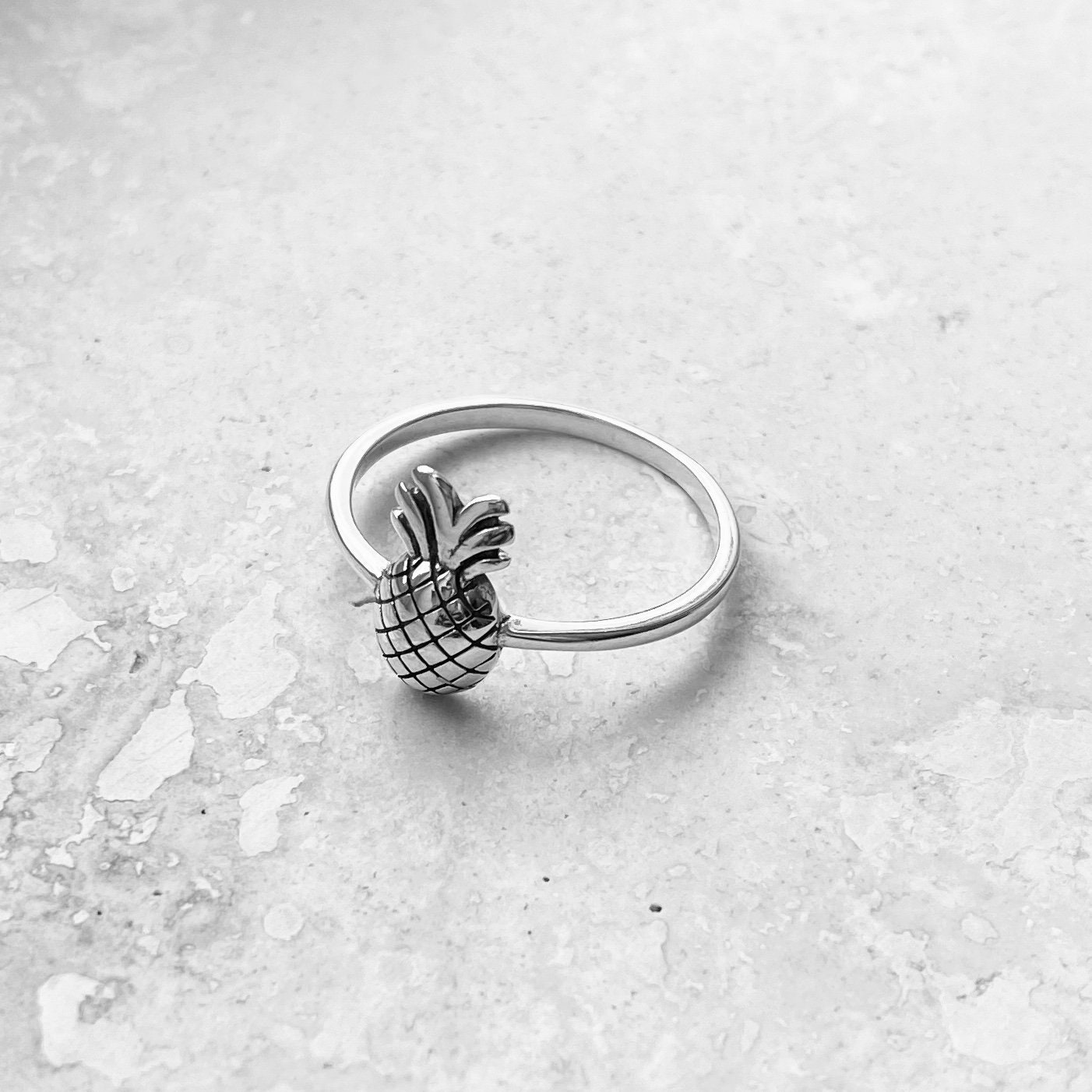 Silver pineapple hotsell ring