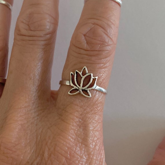 Lotus ring etsy sale