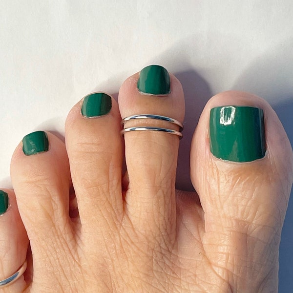 Double Toe Rings Etsy