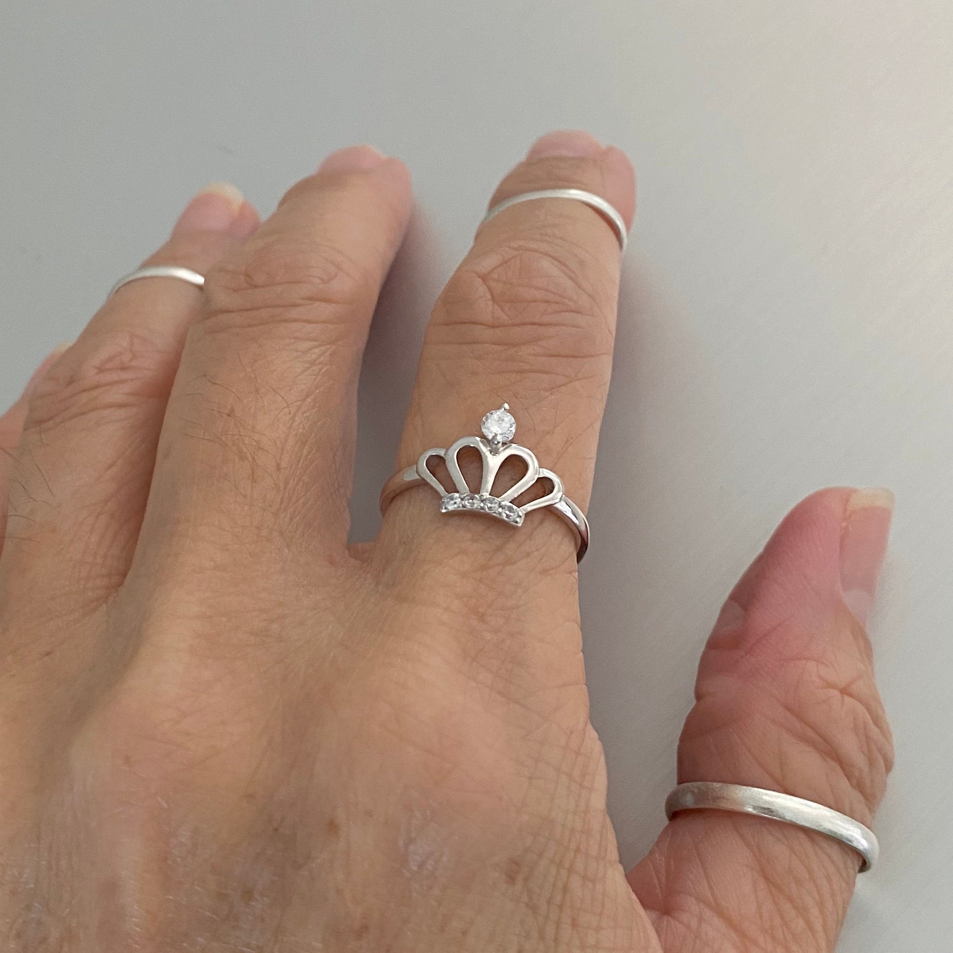 Jo Wisdom Sterling Silver Crown Ring | eBay
