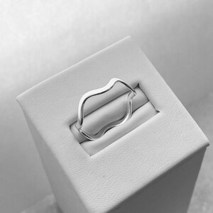 Sterling Silver Zigzag Ring, Wavy Ring, Silver Ring, Stackable Ring, Wave Rings image 6