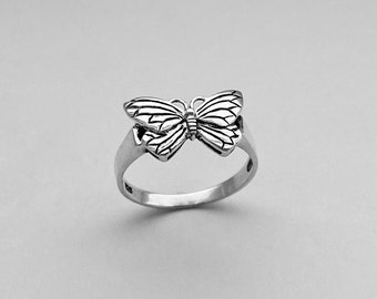 Sterling Silver Butterfly Ring, Silver Ring, Boho Ring, Spiritual Ring