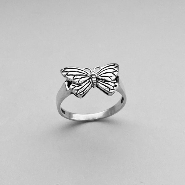 Sterling Silver Butterfly Ring, Silver Ring, Boho Ring, Spiritual Ring