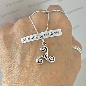 Triskele Necklace Triple Spiral Necklace Stainless Steel Cel - Inspire  Uplift
