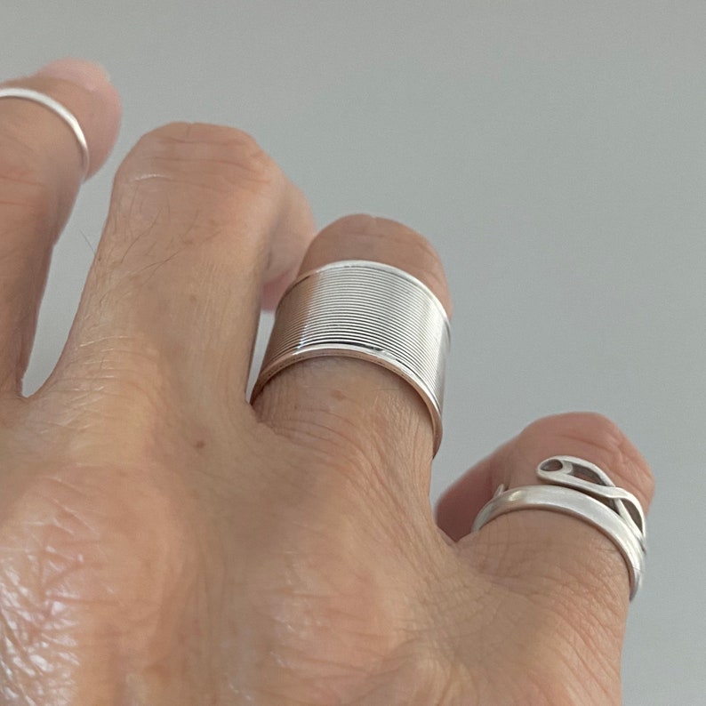 Silver Chunky Boho Ring \u2022 Valentines Day Gift For Her \u2022-Mothers Day Gift \u2022 Thumb Ring \u2022 Adjustable Ring \u2022 Bohemian Ring \u2022 Statement Ring