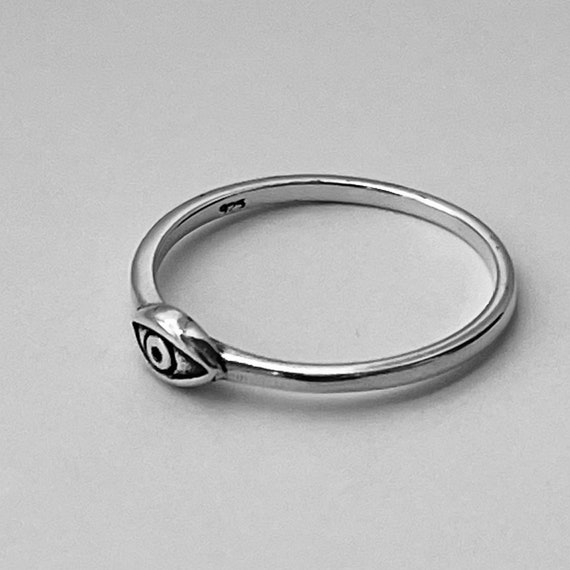Sterling Silver Celtic Eye Ring, Protector Ring, Silver Ring, Evil