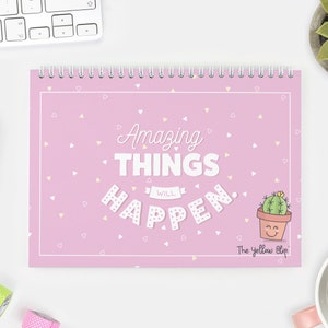 Undated Weekly planner with stickers, Softcover planner, Dateless weekly planner, Desk planner, Spiral planner, Paper
