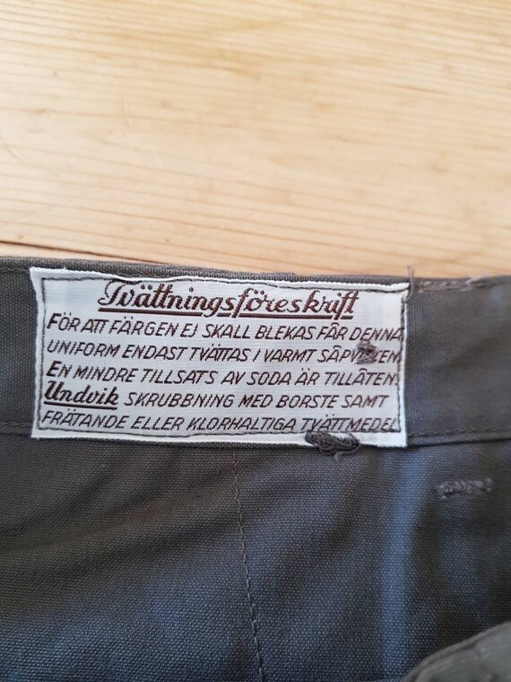 Deadstock 1920s - 30s khaki military trousers, iro
