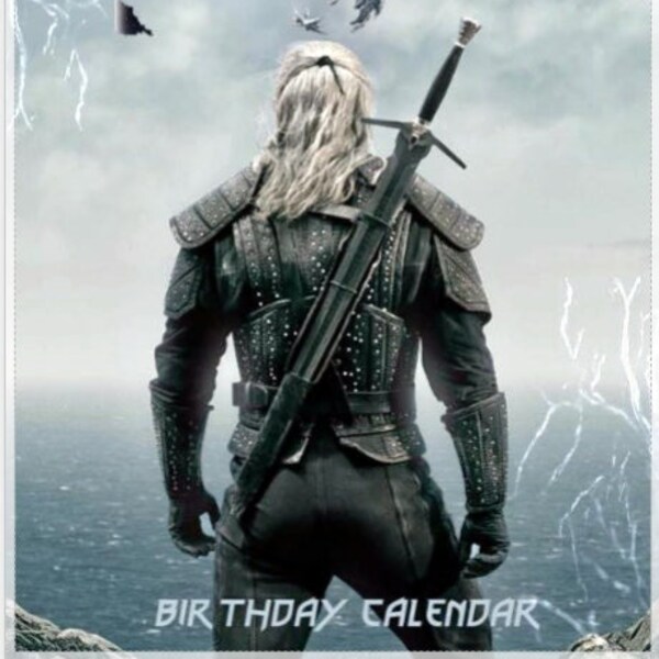 The Witcher Calendar Etsy