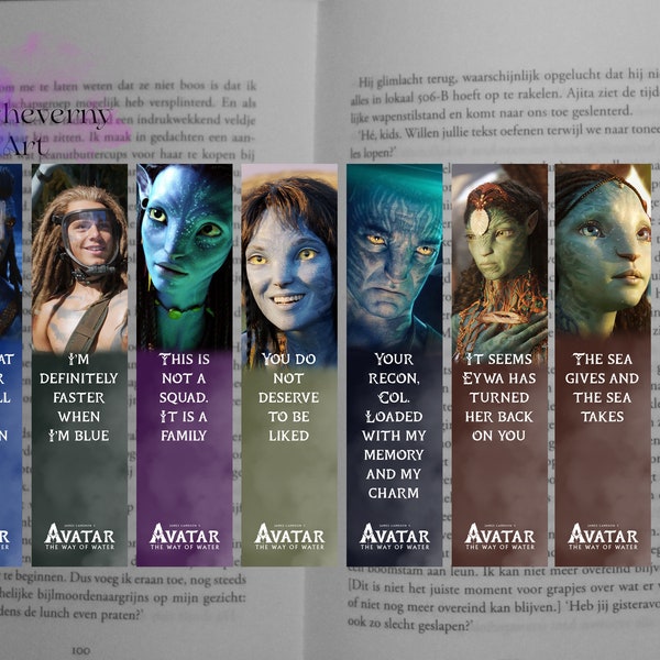 Avatar the way of water bookmarks