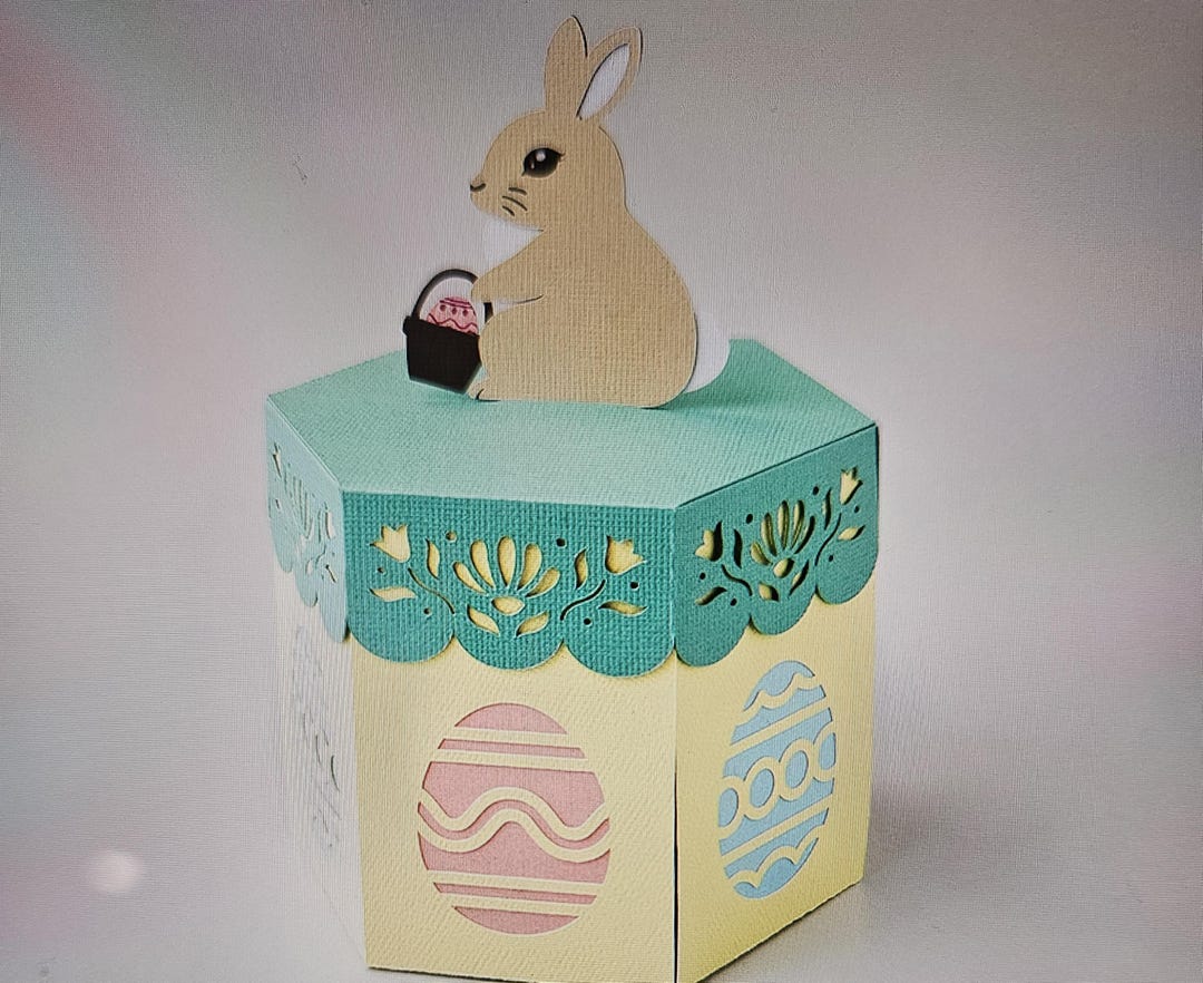 Bunny Easter Pop up Card - Etsy
