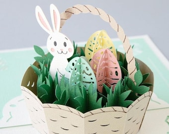 Bunny Easter Pop Up Card